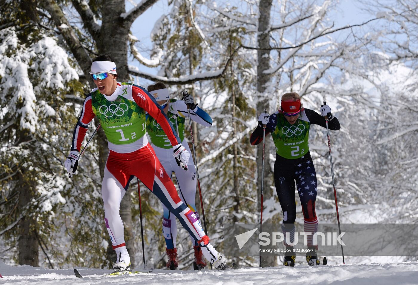 2014 Winter Olympics. Cross-country skiing. Women. Team sprint