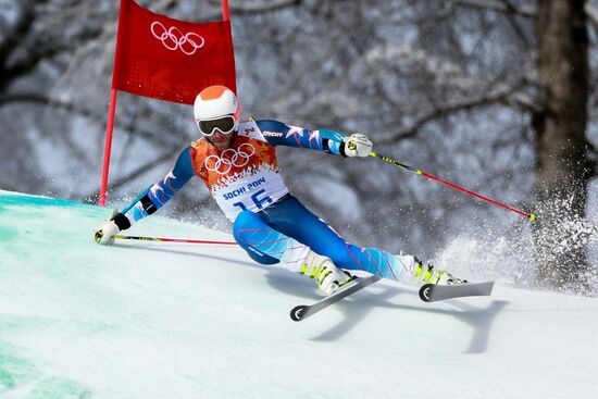 2014 Winter Olympics. Alpine skiing. Men. Giant slalom
