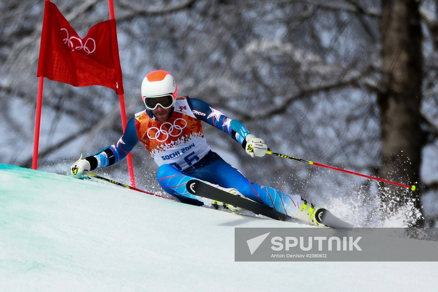 2014 Winter Olympics. Alpine skiing. Men. Giant slalom