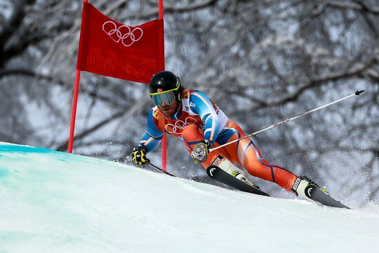 2014 Winter Olympics. Alpine skiing. Men. Giant slalom