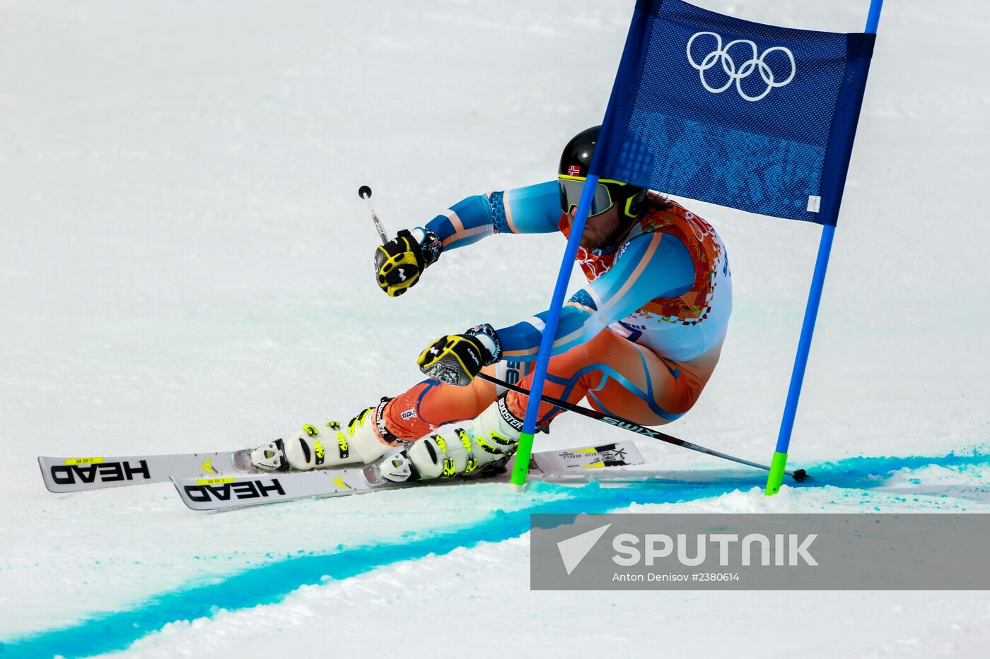 2014 Winter Olympics. Alpine skiing. Men. Giant slalom