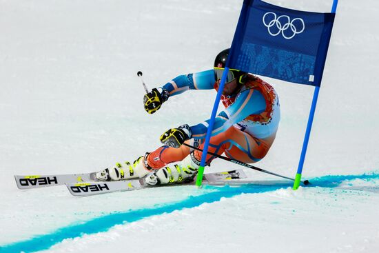 2014 Winter Olympics. Alpine skiing. Men. Giant slalom