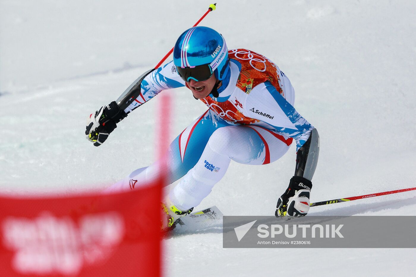 2014 Winter Olympics. Alpine skiing. Men. Giant slalom