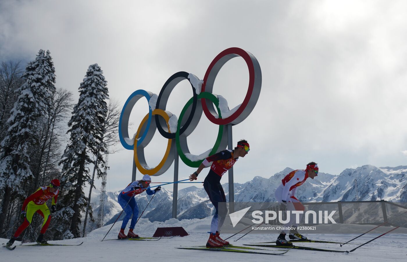 2014 Winter Olympics. Cross-country skiing. Men. Team sprint