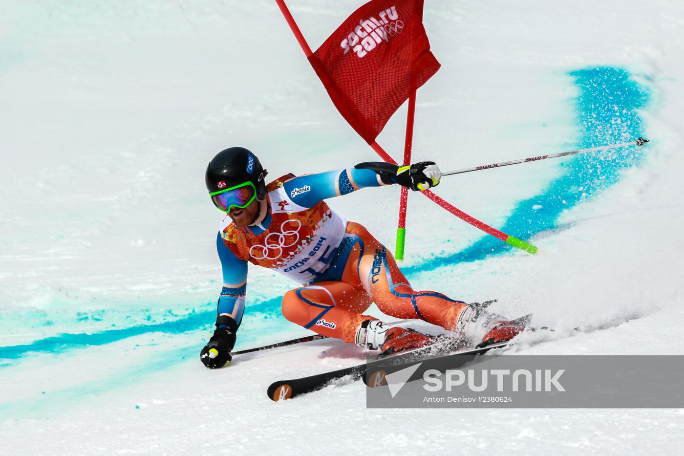 2014 Winter Olympics. Alpine skiing. Men. Giant slalom