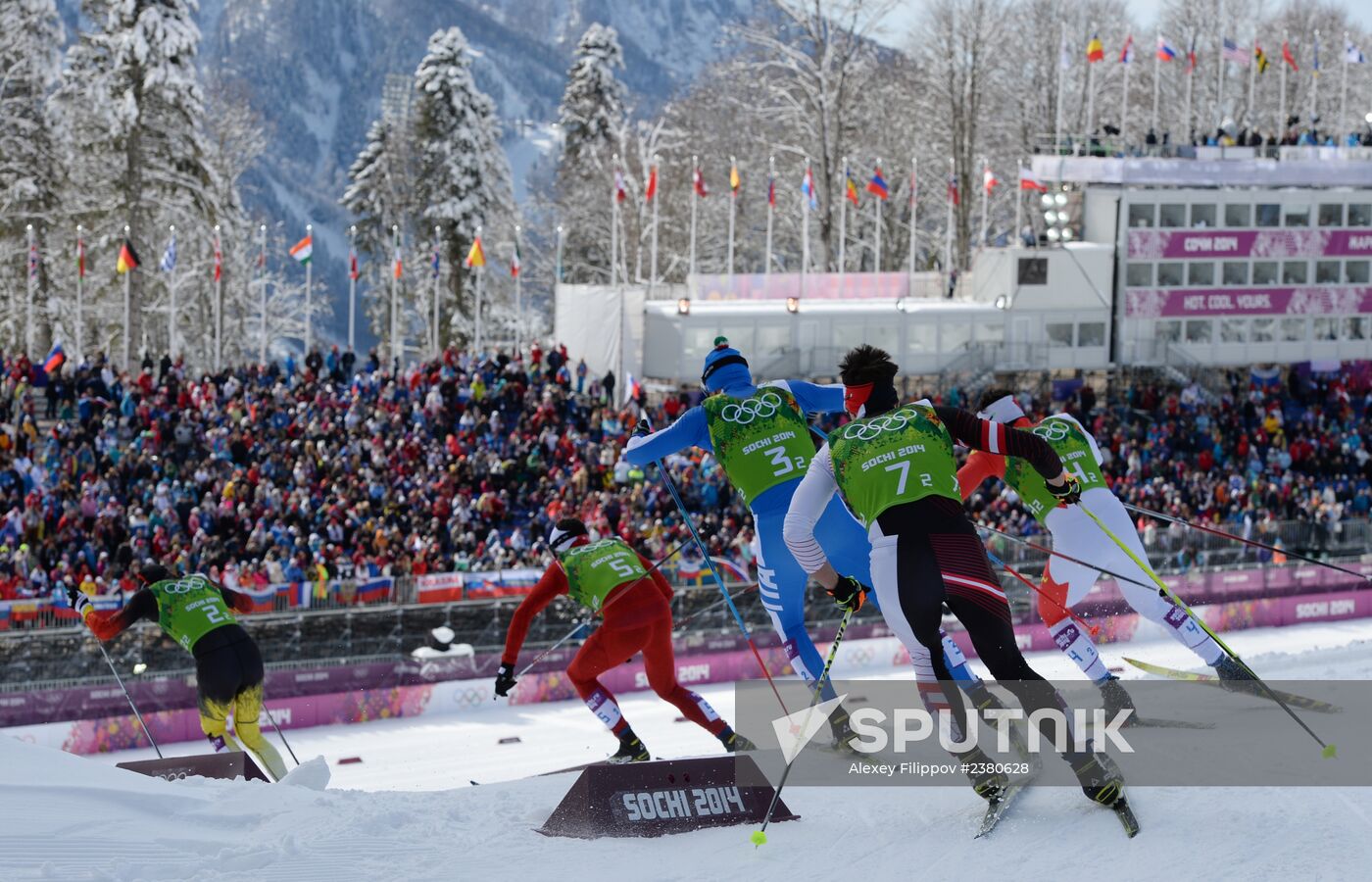 2014 Winter Olympics. Cross-country skiing. Men. Team sprint