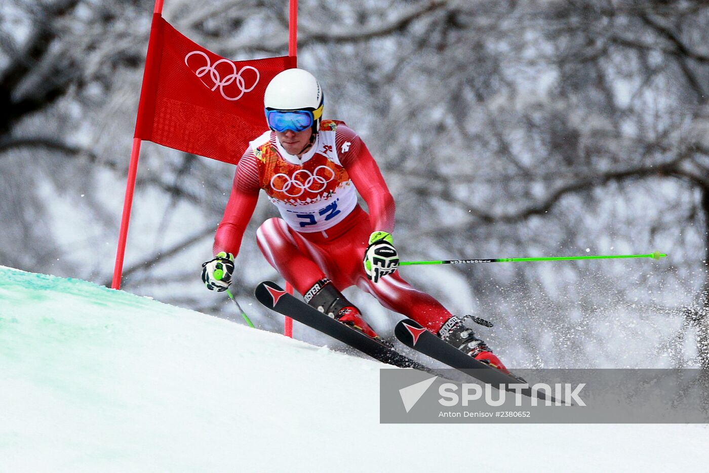 2014 Winter Olympics. Alpine skiing. Men. Giant slalom