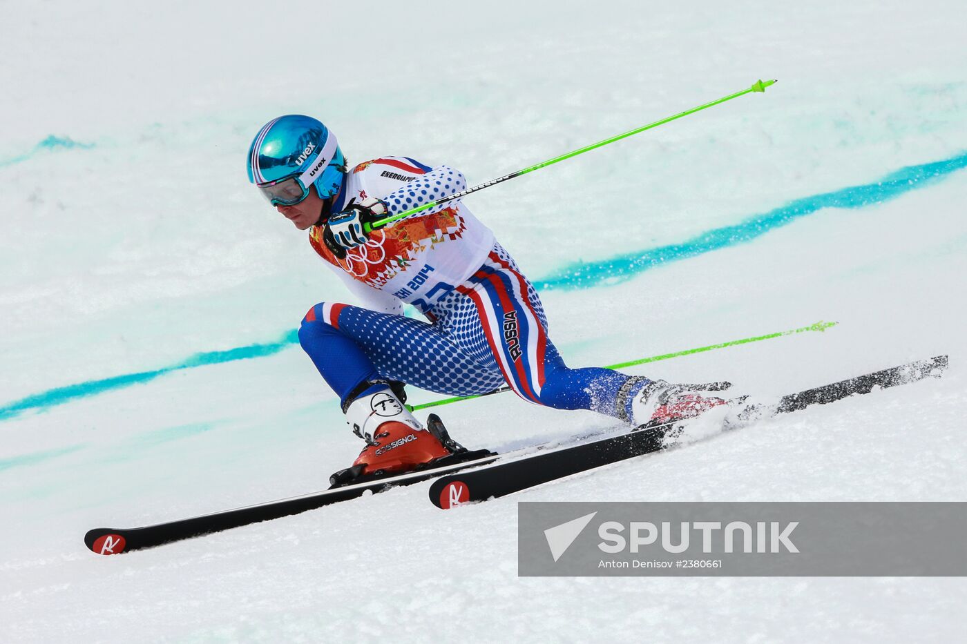 2014 Winter Olympics. Alpine skiing. Men. Giant slalom