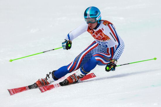 2014 Winter Olympics. Alpine skiing. Men. Giant slalom