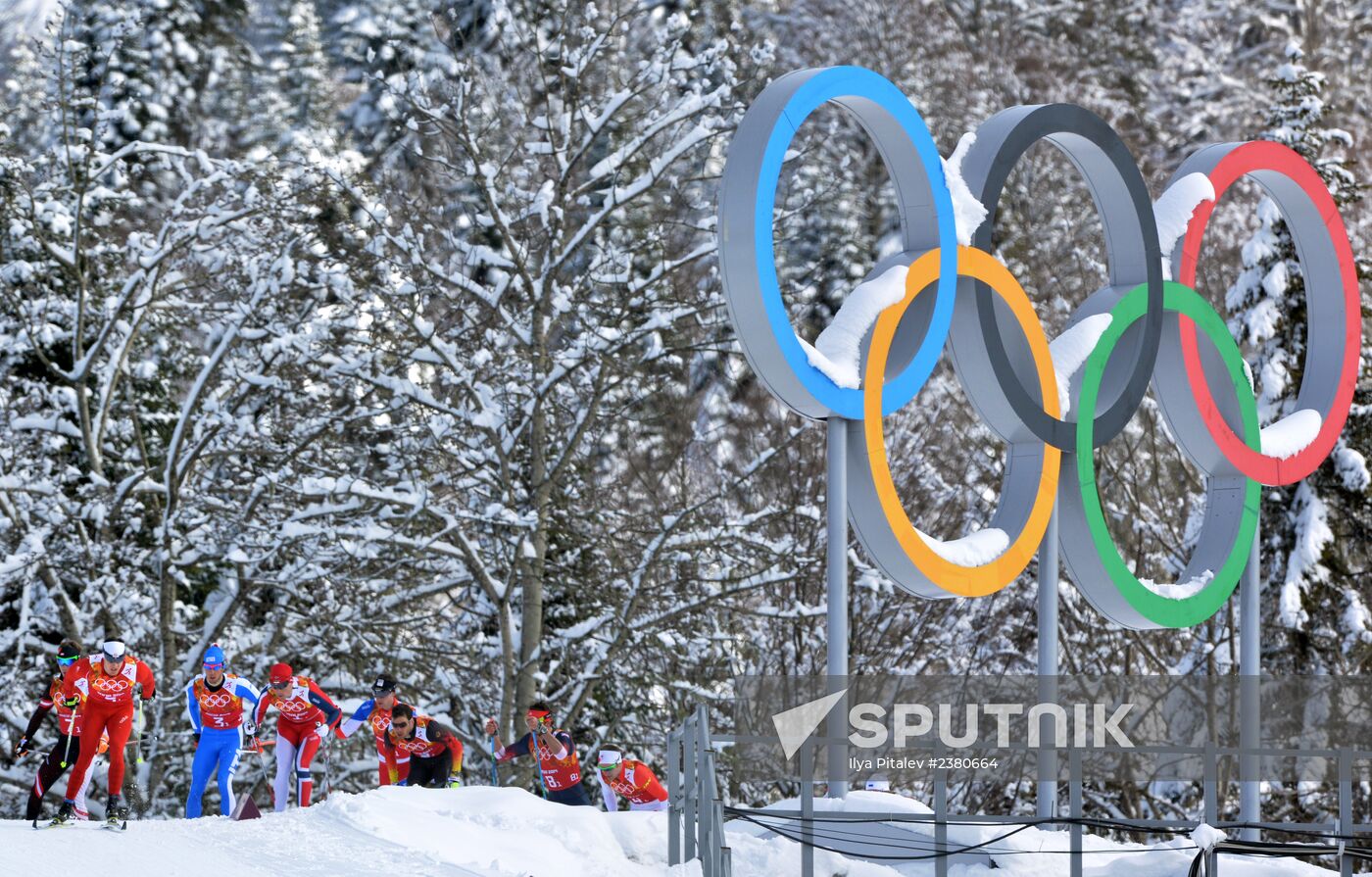 2014 Winter Olympics. Cross-country skiing. Men. Team sprint