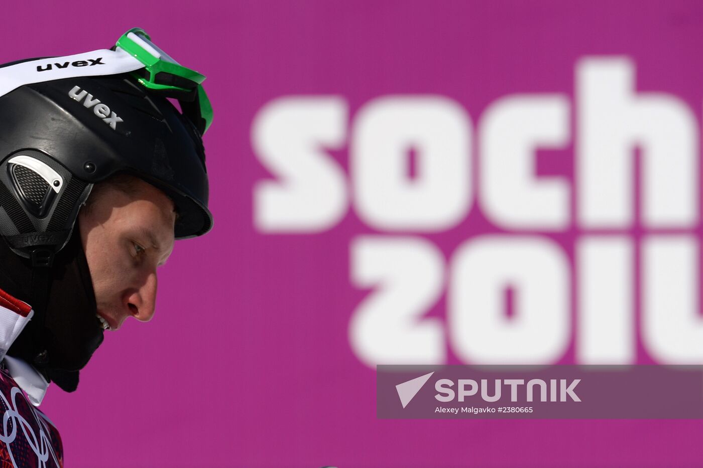 2014 Winter Olympics. Snowboarding. Men. Parallel giant slalom