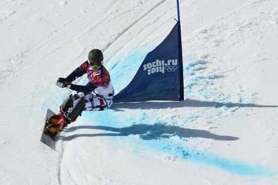 2014 Winter Olympics. Snowboarding. Men. Parallel giant slalom