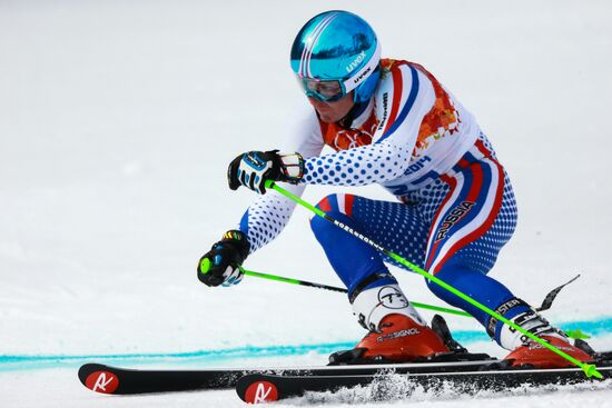 2014 Winter Olympics. Alpine skiing. Men. Giant slalom