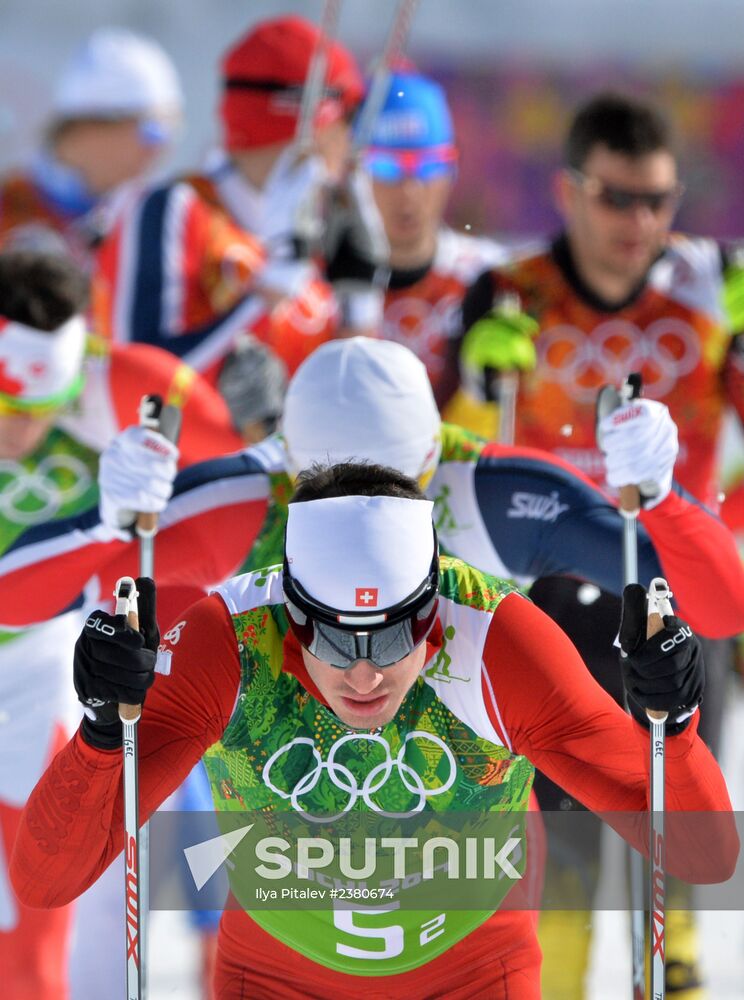 2014 Winter Olympics. Cross-country skiing. Men. Team sprint