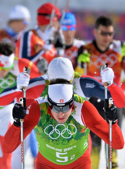 2014 Winter Olympics. Cross-country skiing. Men. Team sprint