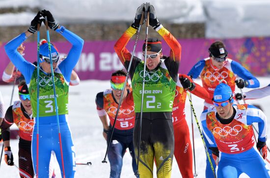 2014 Winter Olympics. Cross-country skiing. Men. Team sprint