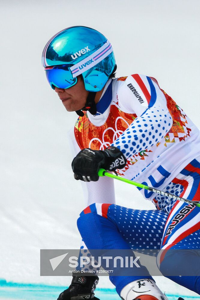 2014 Winter Olympics. Alpine skiing. Men. Giant slalom