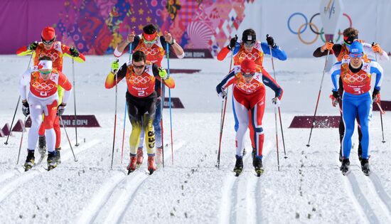 2014 Winter Olympics. Cross-country skiing. Men. Team sprint