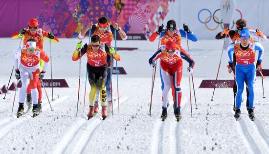 2014 Winter Olympics. Cross-country skiing. Men. Team sprint