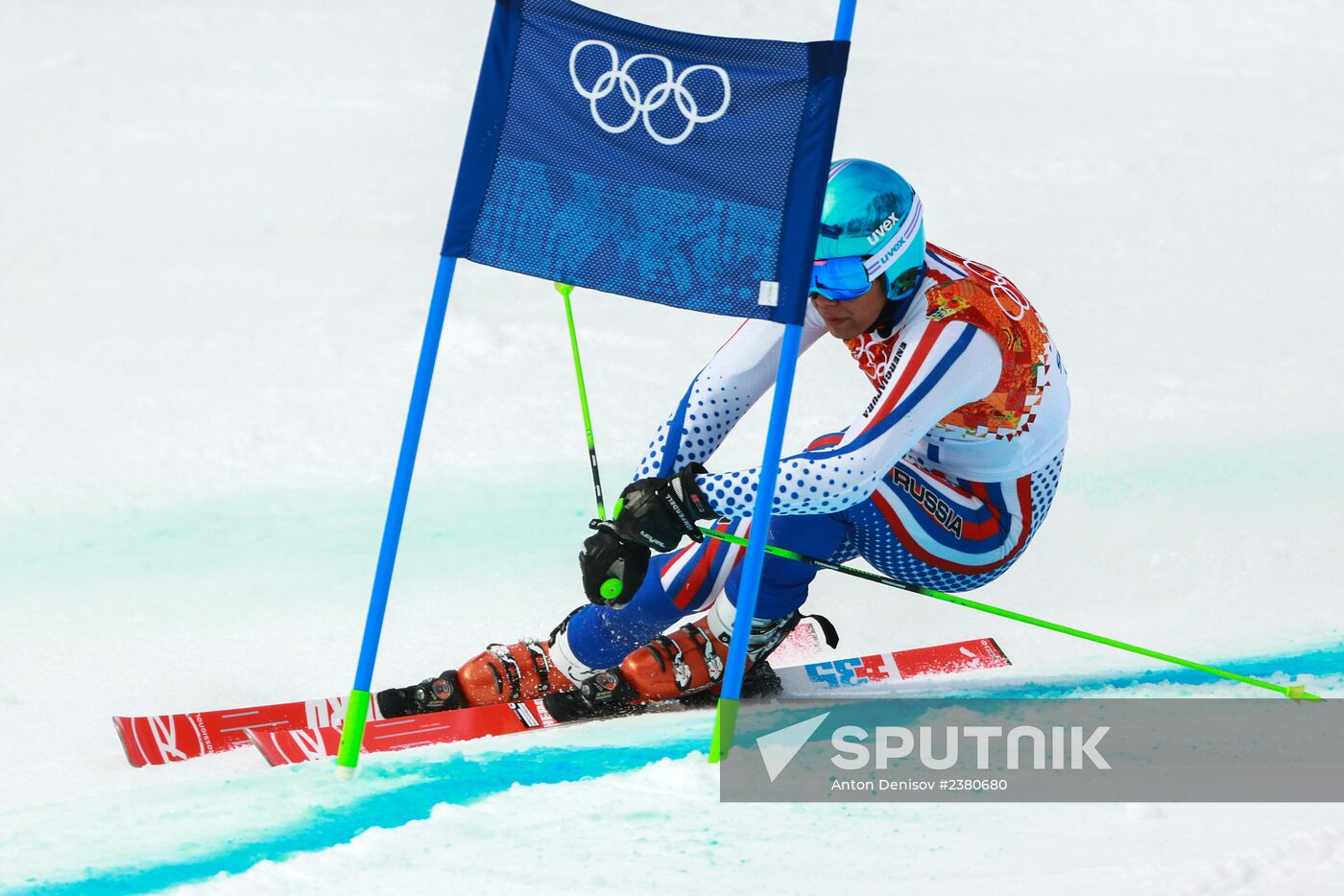 2014 Winter Olympics. Alpine skiing. Men. Giant slalom