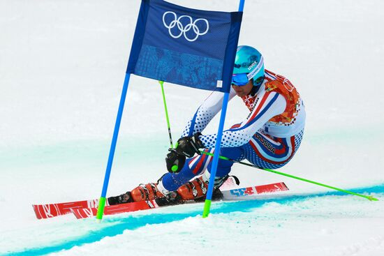 2014 Winter Olympics. Alpine skiing. Men. Giant slalom