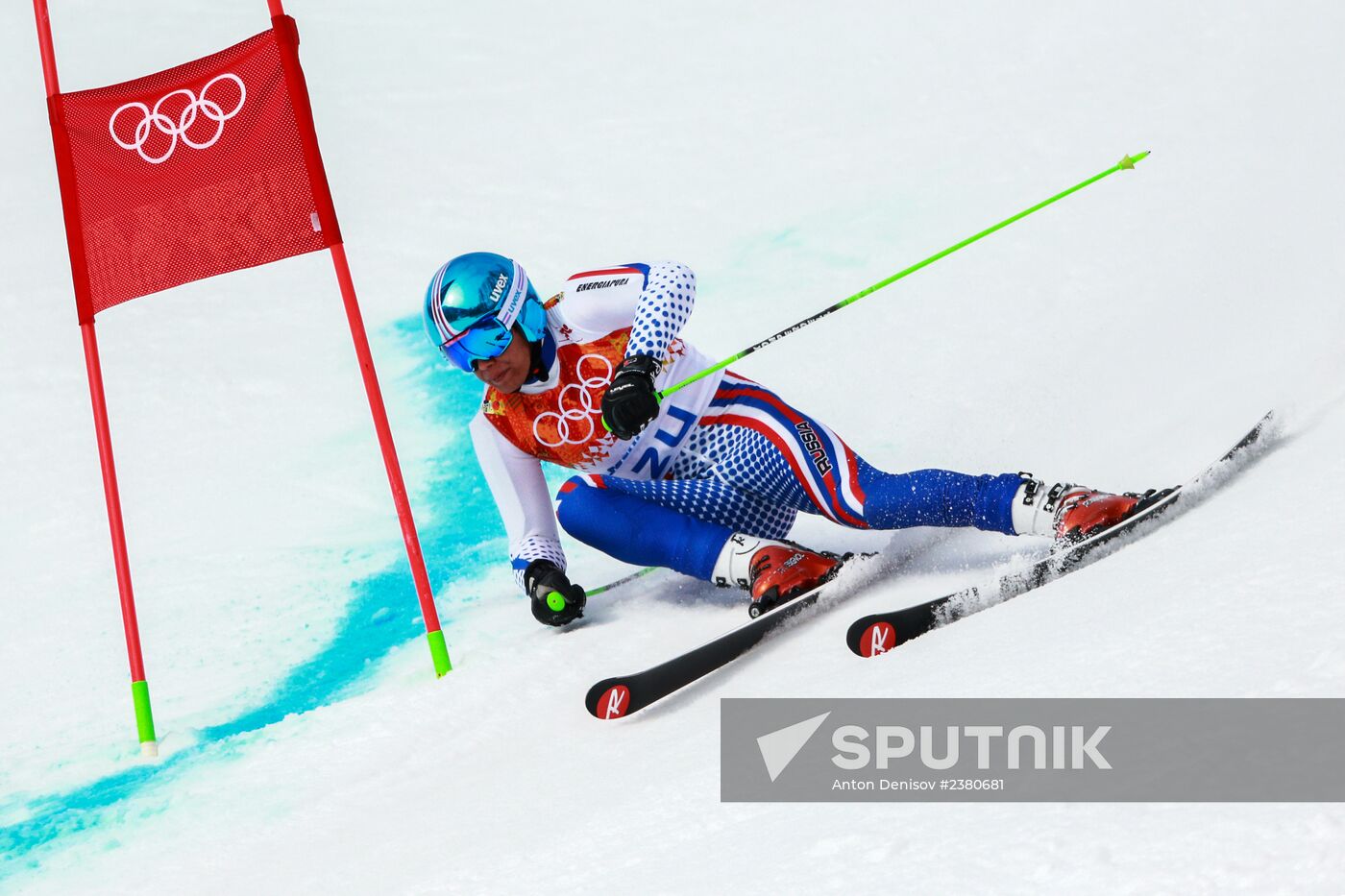 2014 Winter Olympics. Alpine skiing. Men. Giant slalom