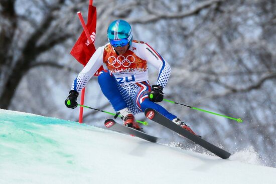 2014 Winter Olympics. Alpine skiing. Men. Giant slalom