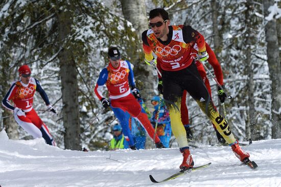 2014 Winter Olympics. Cross-country skiing. Men. Team sprint