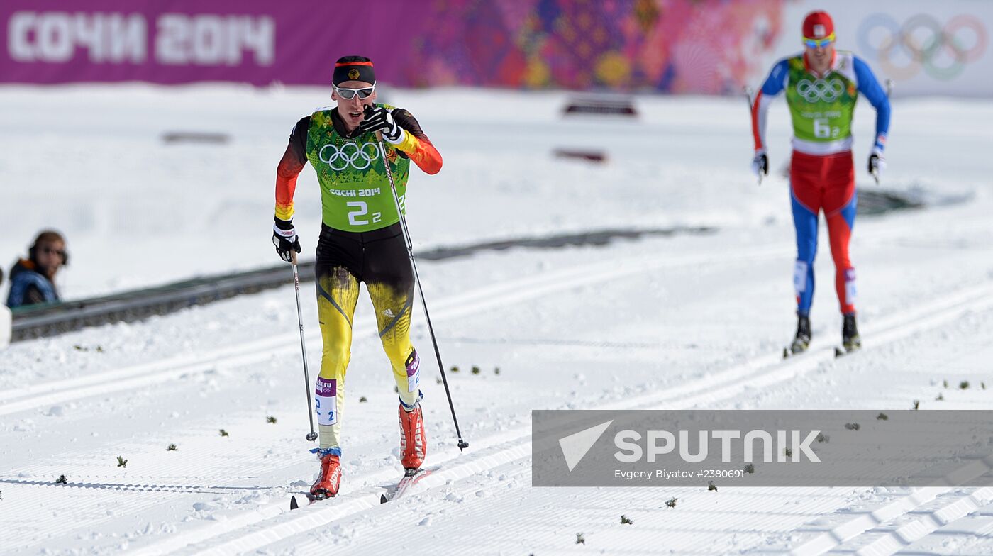 2014 Winter Olympics. Cross-country skiing. Men. Team sprint