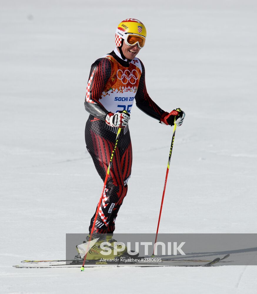 2014 Winter Olympics. Alpine skiing. Men. Giant slalom