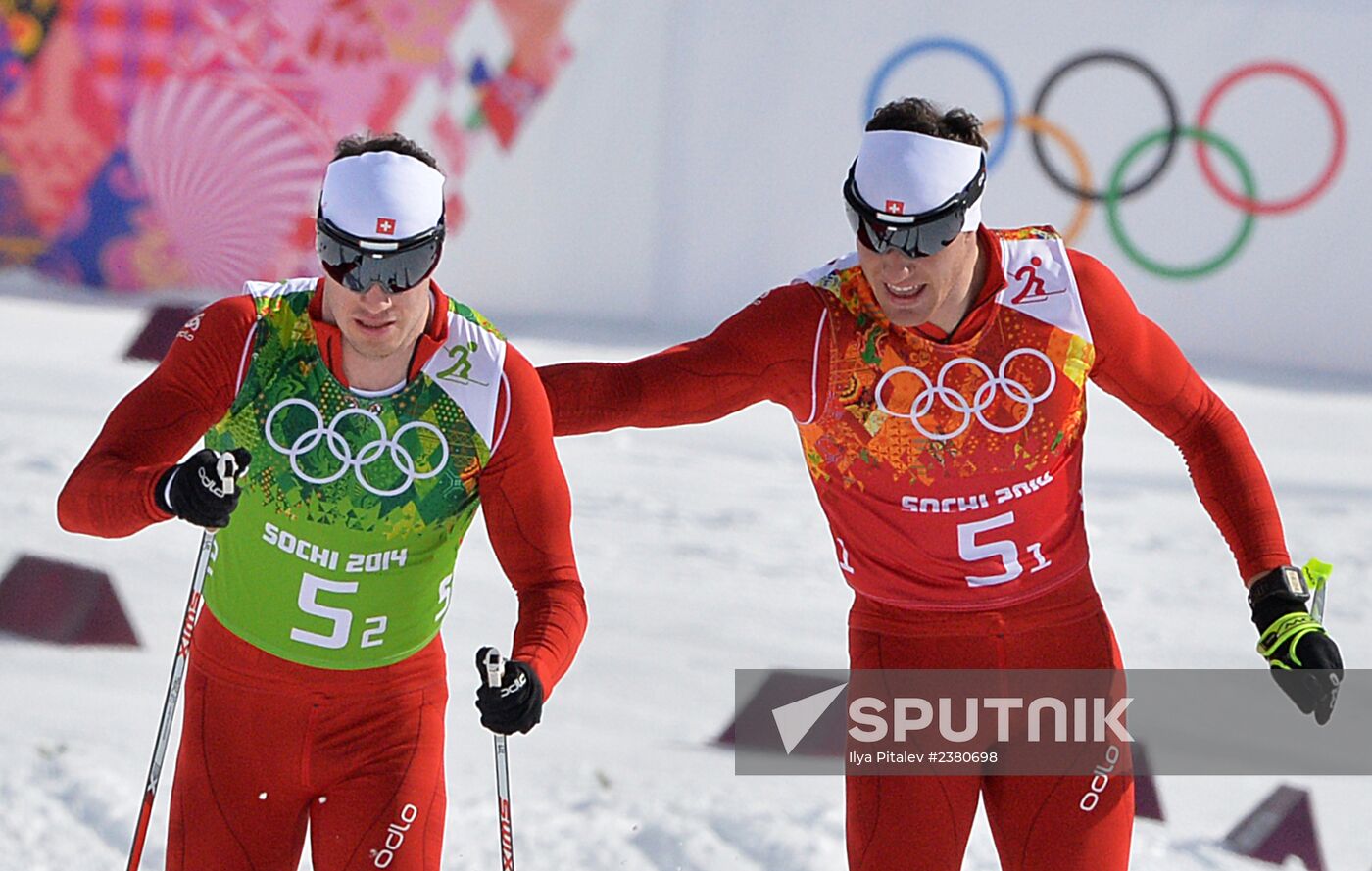 2014 Winter Olympics. Cross-country skiing. Men. Team sprint