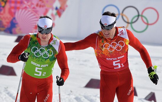 2014 Winter Olympics. Cross-country skiing. Men. Team sprint