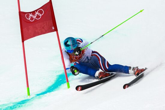 2014 Winter Olympics. Alpine skiing. Men. Giant slalom