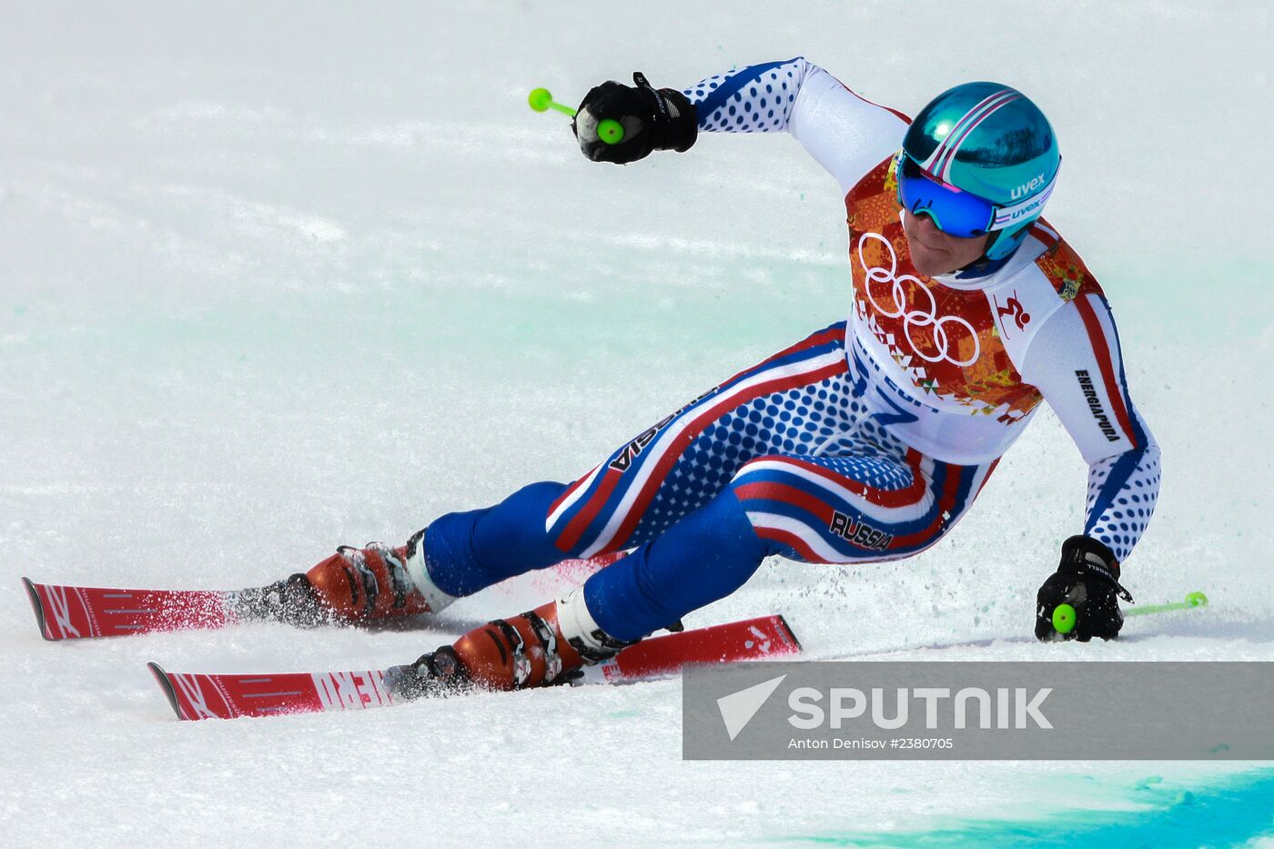 2014 Winter Olympics. Alpine skiing. Men. Giant slalom