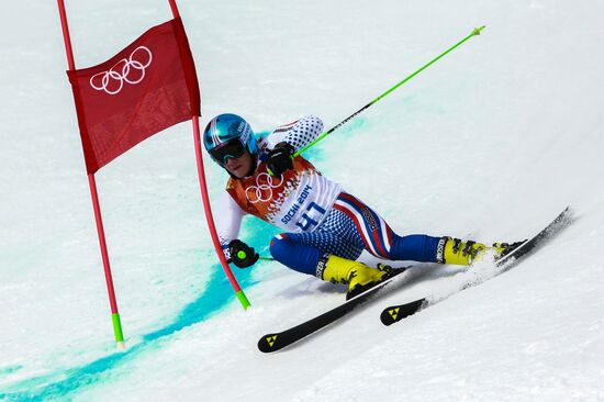 2014 Winter Olympics. Alpine skiing. Men. Giant slalom