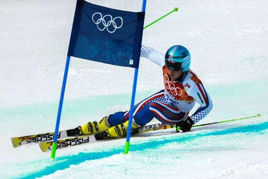 2014 Winter Olympics. Alpine skiing. Men. Giant slalom