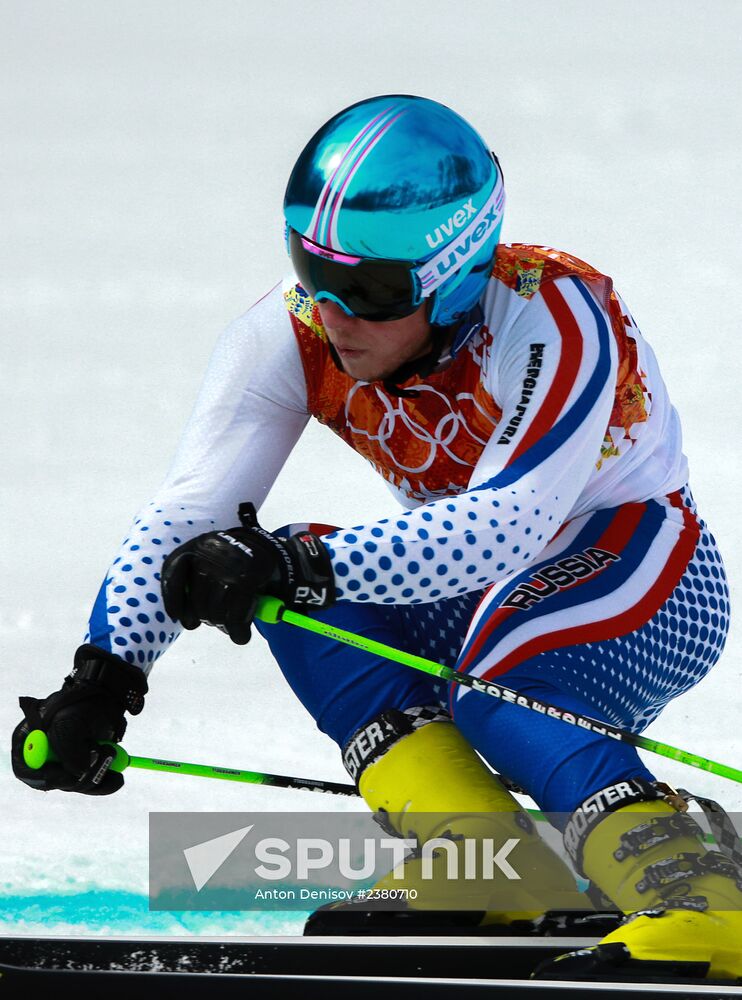 2014 Winter Olympics. Alpine skiing. Men. Giant slalom