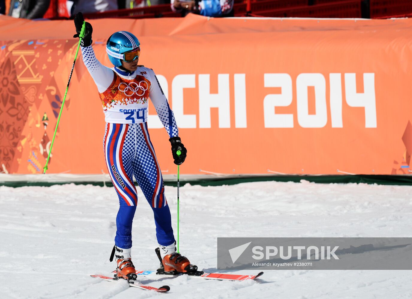 2014 Winter Olympics. Alpine skiing. Men. Giant slalom