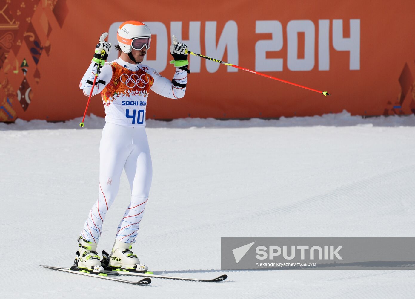 2014 Winter Olympics. Alpine skiing. Men. Giant slalom