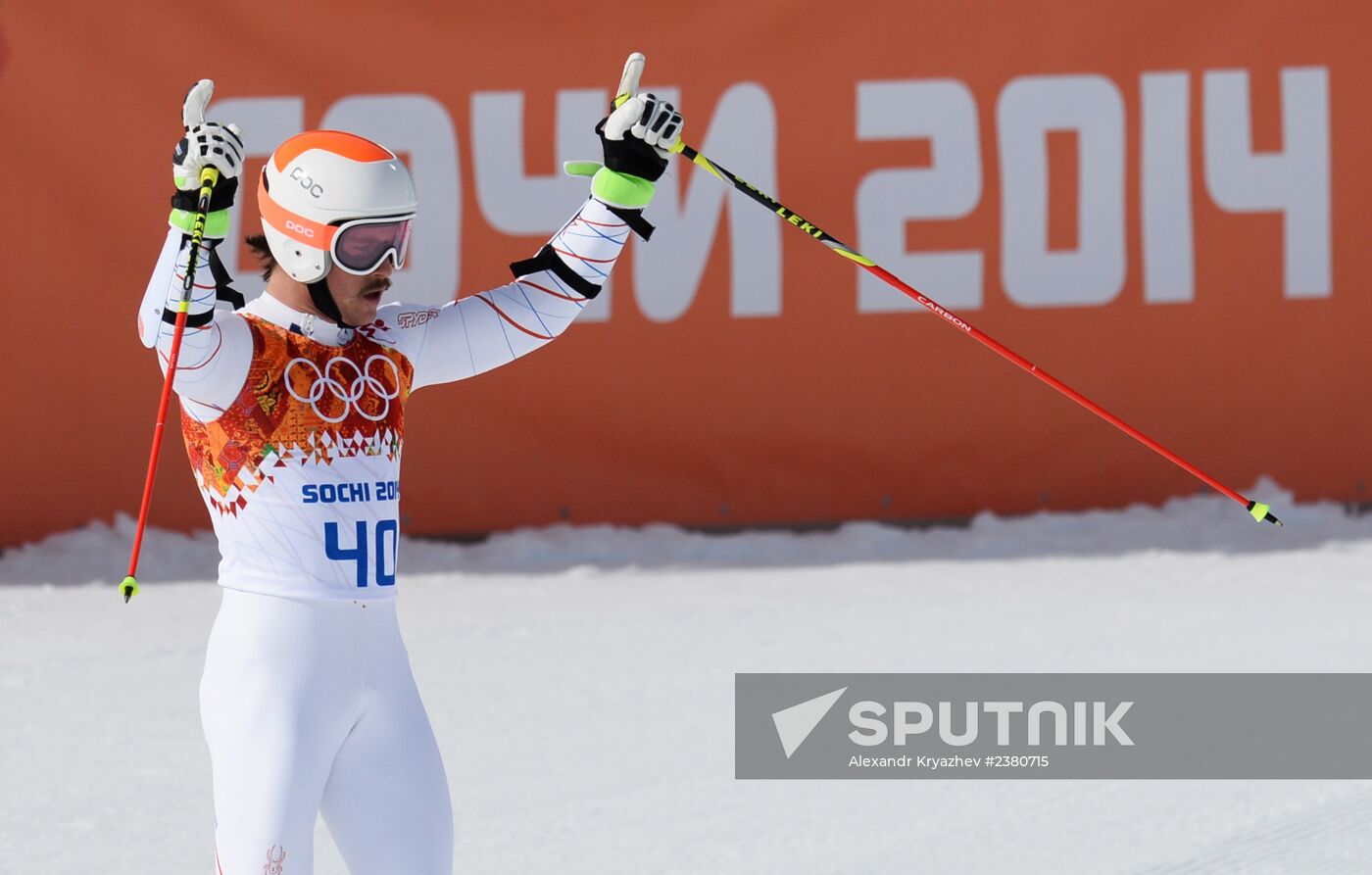 2014 Winter Olympics. Alpine skiing. Men. Giant slalom