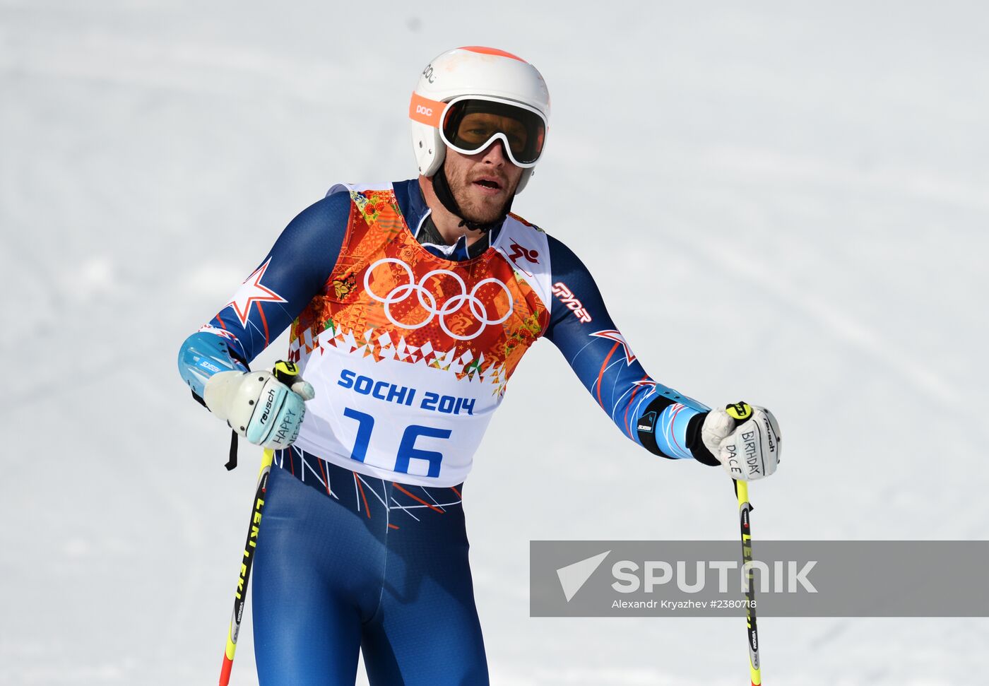 2014 Winter Olympics. Alpine skiing. Men. Giant slalom