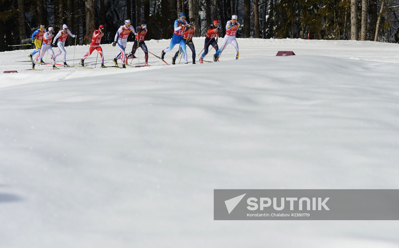 2014 Winter Olympics. Cross-country skiing. Men. Team sprint