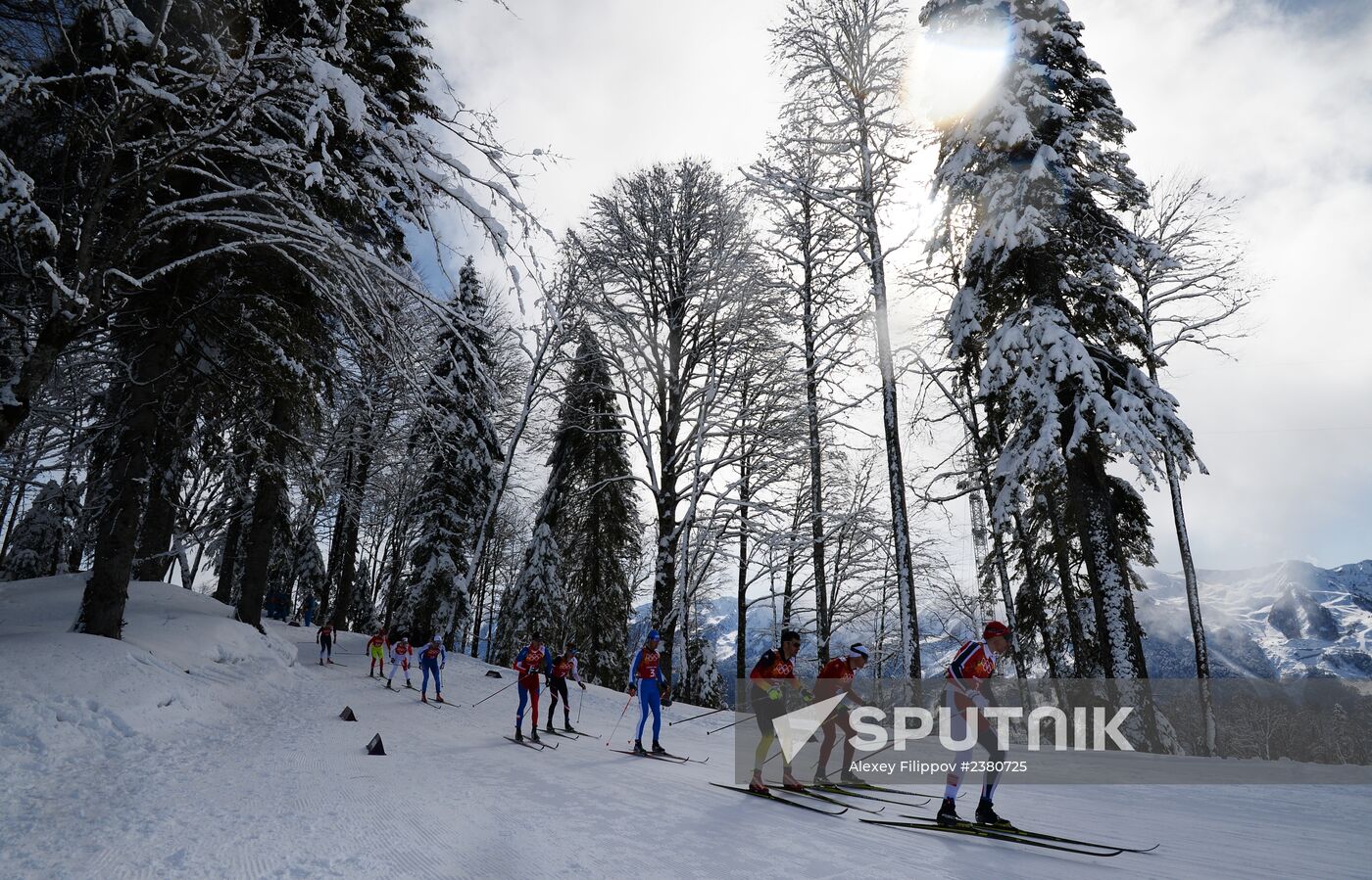 2014 Winter Olympics. Cross-country skiing. Men. Team sprint