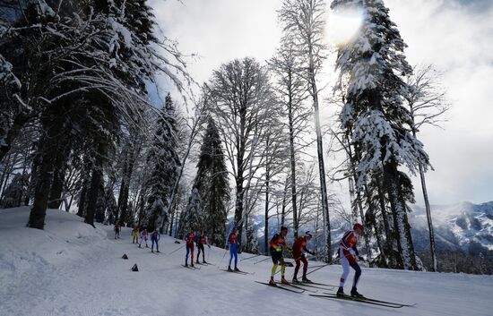 2014 Winter Olympics. Cross-country skiing. Men. Team sprint