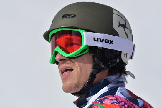 2014 Winter Olympics. Snowboarding. Men. Parallel giant slalom. Quarter-finals