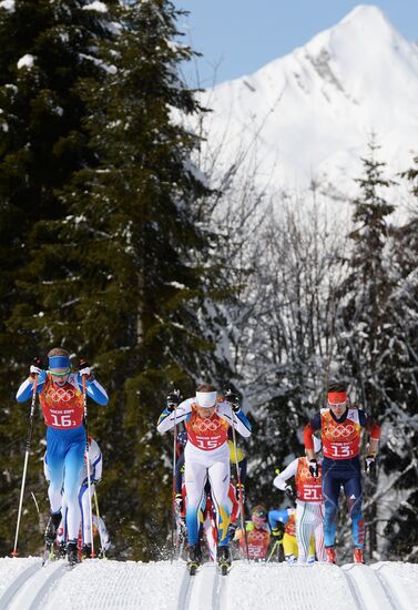 2014 Winter Olympics. Cross-country skiing. Men. Team sprint