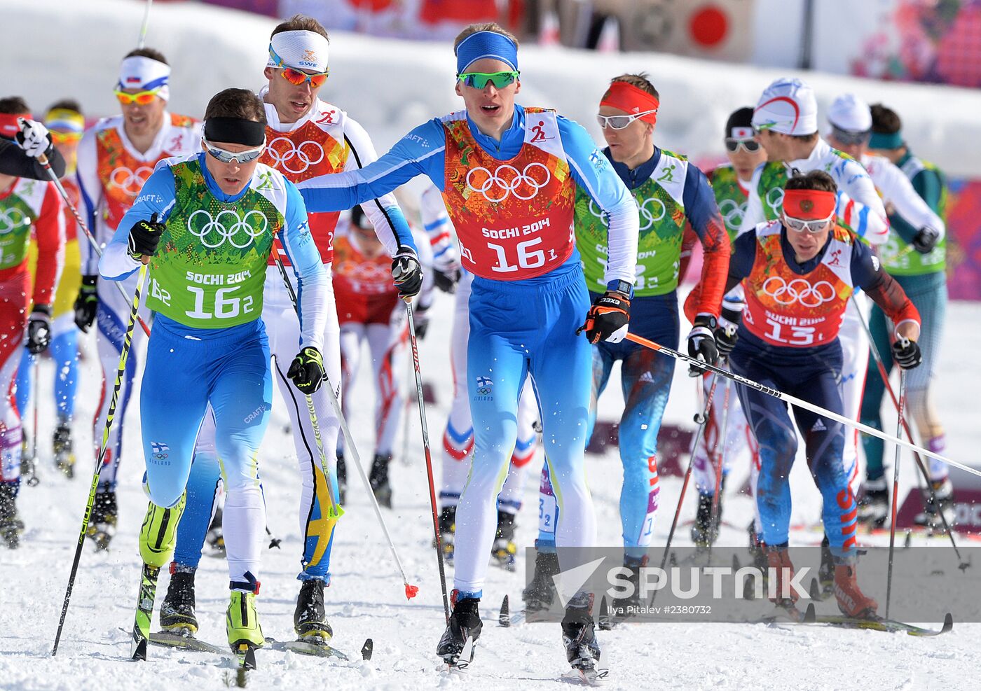 2014 Winter Olympics. Cross-country skiing. Men. Team sprint