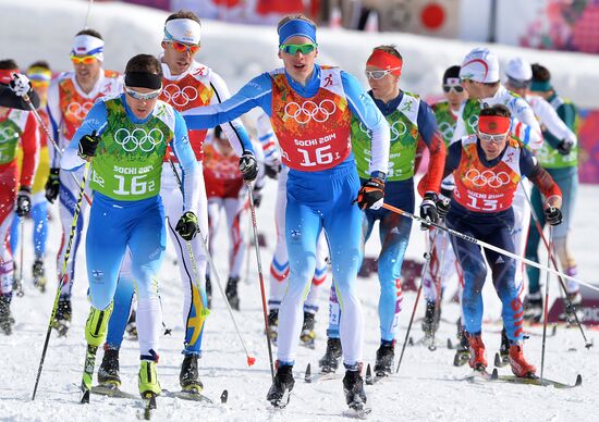 2014 Winter Olympics. Cross-country skiing. Men. Team sprint