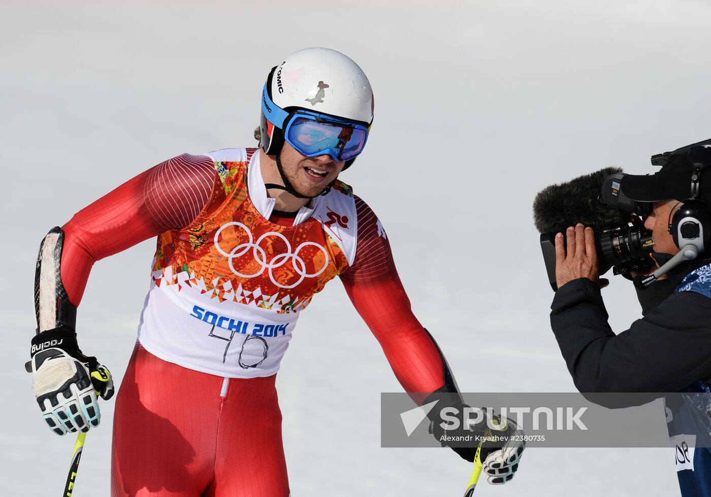 2014 Winter Olympics. Alpine skiing. Men. Giant slalom