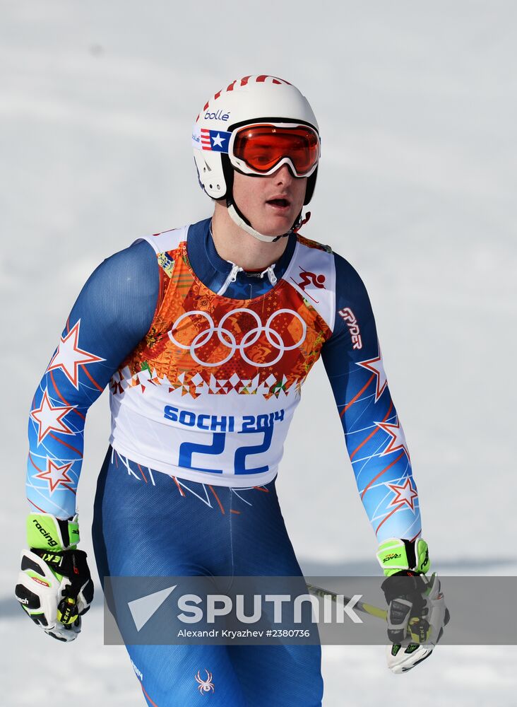 2014 Winter Olympics. Alpine skiing. Men. Giant slalom